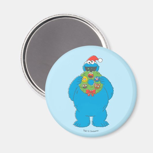  Cookie Monster Kerstmis Magneet (Voorkant / Achterkant)