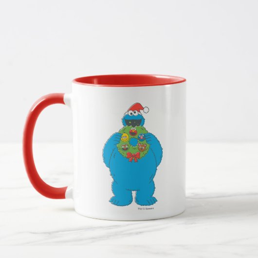  Cookie Monster Kerstmis Mok (Links)