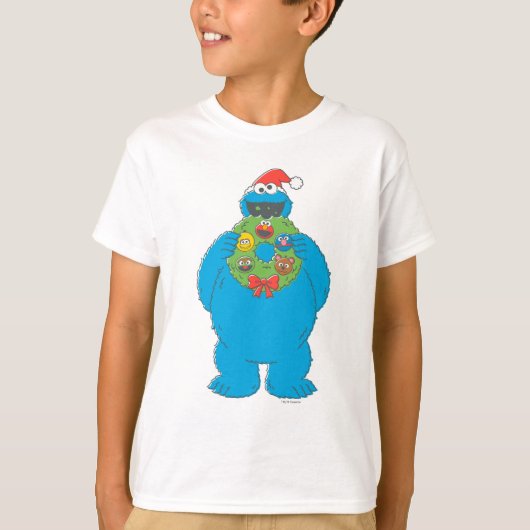  Cookie Monster Kerstmis T-shirt (Voorkant)