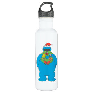 Cookie Monster Kerstmis Waterfles