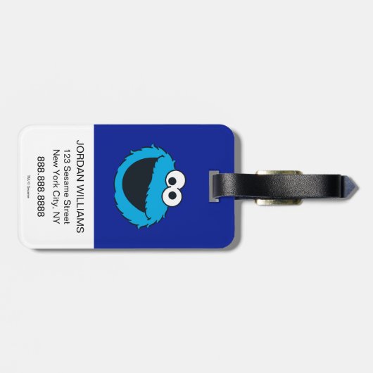 Cookie Monster | Koekje! Bagagelabel (Achterkant horizontaal)