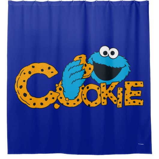Cookie Monster | Koekje! Douchegordijn (Voorkant)