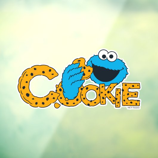 Cookie Monster | Koekje! Raamsticker (Vel 3)