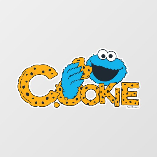 Cookie Monster | Koekje! Raamsticker (Vel)