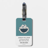 Cookie Monster | Koekje sinds 1969 Bagagelabel (Achterkant verticaal)