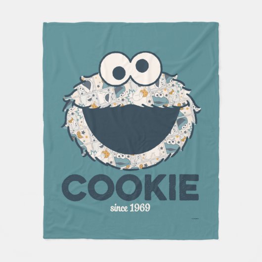 Cookie Monster | Koekje sinds 1969 Fleece Deken (Voorkant)