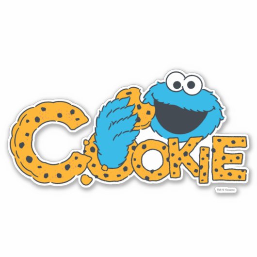 Cookie Monster | Koekje! Sticker (Voorkant)