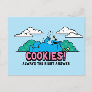 Cookie Monster   Koekjes Altijd het juiste antwoor Briefkaart