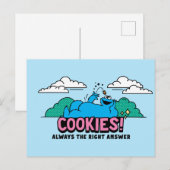 Cookie Monster | Koekjes Altijd het juiste antwoor Briefkaart (Voorkant / Achterkant)