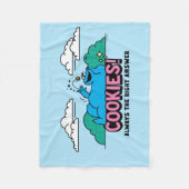 Cookie Monster | Koekjes Altijd het juiste antwoor Fleece Deken (Voorkant)