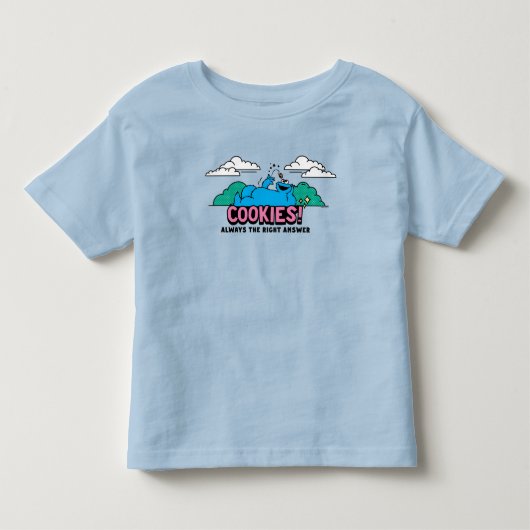 Cookie Monster | Koekjes Altijd het juiste antwoor Kinder Shirts (Voorkant)