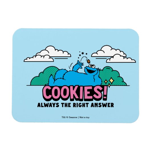 Cookie Monster | Koekjes Altijd het juiste antwoor Magneet (Horizontaal)