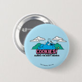 Cookie Monster | Koekjes Altijd het juiste antwoor Ronde Button 5,7 Cm (Voorkant /achterkant)