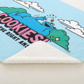 Cookie Monster | Koekjes Altijd het juiste antwoor Sherpa Deken (3/4)