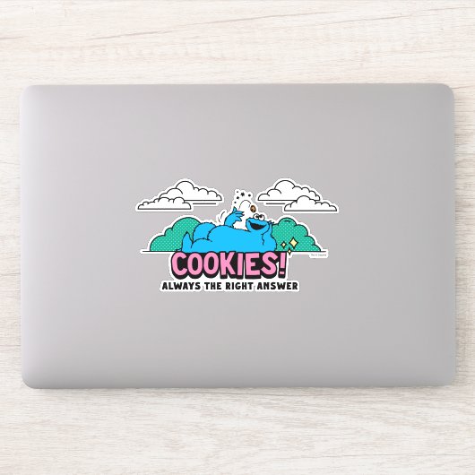 Cookie Monster | Koekjes Altijd het juiste antwoor Sticker (Computer)