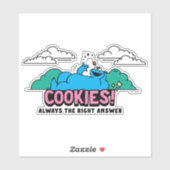 Cookie Monster | Koekjes Altijd het juiste antwoor Sticker (Vel)