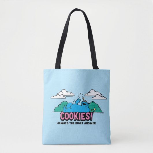 Cookie Monster | Koekjes Altijd het juiste antwoor Tote Bag (Voorkant)