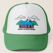 Cookie Monster | Koekjes Altijd het juiste antwoor Trucker Pet (Voorkant)