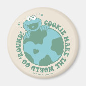 Cookie Monster | Koekjes maken de wereld draaiend Magneet (Voorkant)