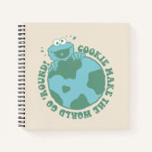 Cookie Monster | Koekjes maken de wereld draaiend Notitieboek (Voorkant)