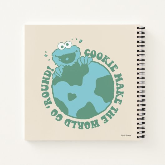 Cookie Monster | Koekjes maken de wereld draaiend Notitieboek (Achterkant)
