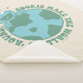 Cookie Monster | Koekjes maken de wereld draaiend Sherpa Deken (3/4)