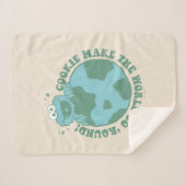 Cookie Monster | Koekjes maken de wereld draaiend Sherpa Deken (Voorkant (horizontaal))