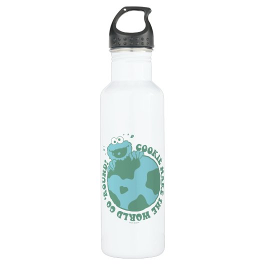 Cookie Monster | Koekjes maken de wereld draaiend Waterfles (Voorkant)