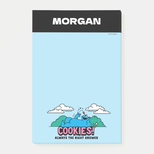 Cookie Monster | Koekjes zijn altijd het juiste an Post-it® Notes (Voorkant)