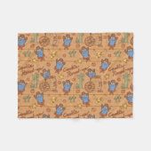 Cookie Monster | Koekjesrondlooppatroon Fleece Deken (Voorkant (Horizontaal))