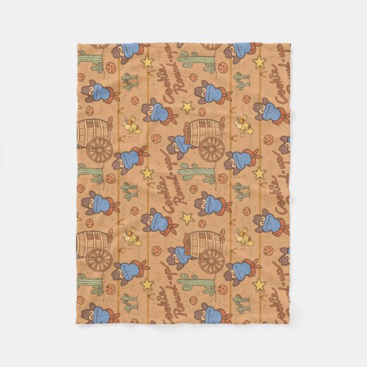 Cookie Monster | Koekjesrondlooppatroon Fleece Deken (Voorkant)