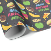 Cookie Monster Krijtbord Eetwagen Cadeaupapier (Rol Hoek)