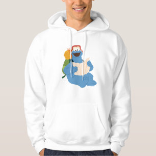 Cookie Monster Leest Een Kaart Hoodie