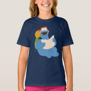 Cookie Monster Leest Een Kaart T-shirt