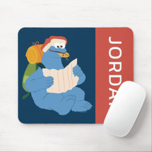 Cookie Monster Leest Een Kaart   Voeg Je Naam Toe Muismat