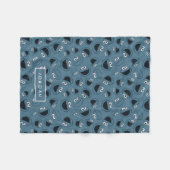 Cookie Monster | Me Hungry Pattern Fleece Deken (Voorkant (Horizontaal))