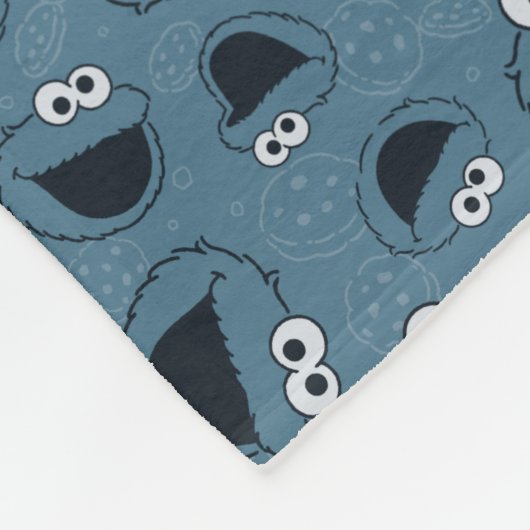 Cookie Monster | Me Hungry Pattern Fleece Deken (Hoek)