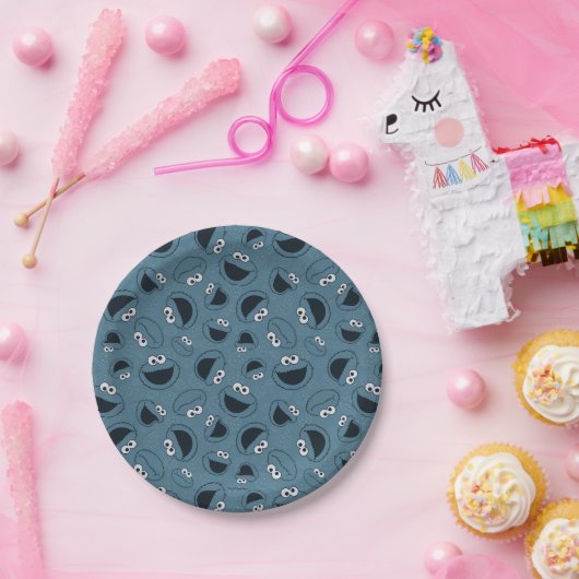 Cookie Monster | Me Hungry Pattern Papieren Bordje (Feest)
