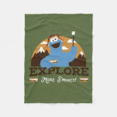 Cookie Monster | Meer zedels verkennen Fleece Deken (Voorkant)
