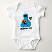 Cookie Monster - Mijn eerste Halloween Romper (Voorkant)