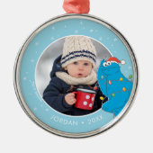  Cookie Monster | Naam en foto Metalen Ornament (Voorkant)