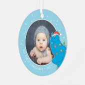  Cookie Monster | Naam en foto Metalen Ornament (Voorkant links)