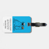Cookie Monster | Nog vers Bagagelabel (Achterkant horizontaal)