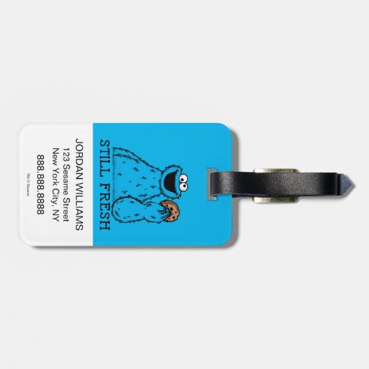 Cookie Monster | Nog vers Bagagelabel (Achterkant horizontaal)