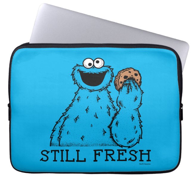 Cookie Monster | Nog vers Laptop Sleeve (Voorkant)