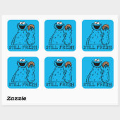 Cookie Monster | Nog vers Vierkante Sticker (Vel)