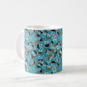 Cookie Monster | Nom Nom Nom Patroon Koffiemok (Voorkant links)