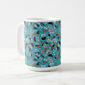 Cookie Monster | Nom Nom Nom Patroon Koffiemok (Voorkant links)