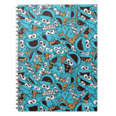 Cookie Monster | Nom Nom Nom Patroon Notitieboek (Voorkant)