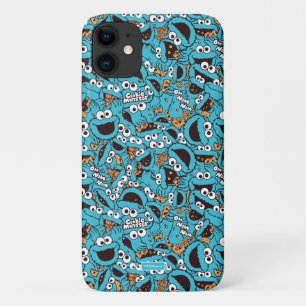 Cookie Monster   Nom Nom Nom Pattern Case-Mate iPhone Case
